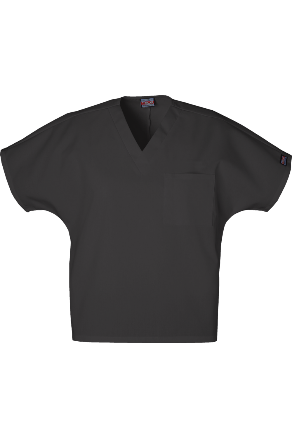 Cherokee Unisex 1-Pocket V-Neck Scrub Top in Black