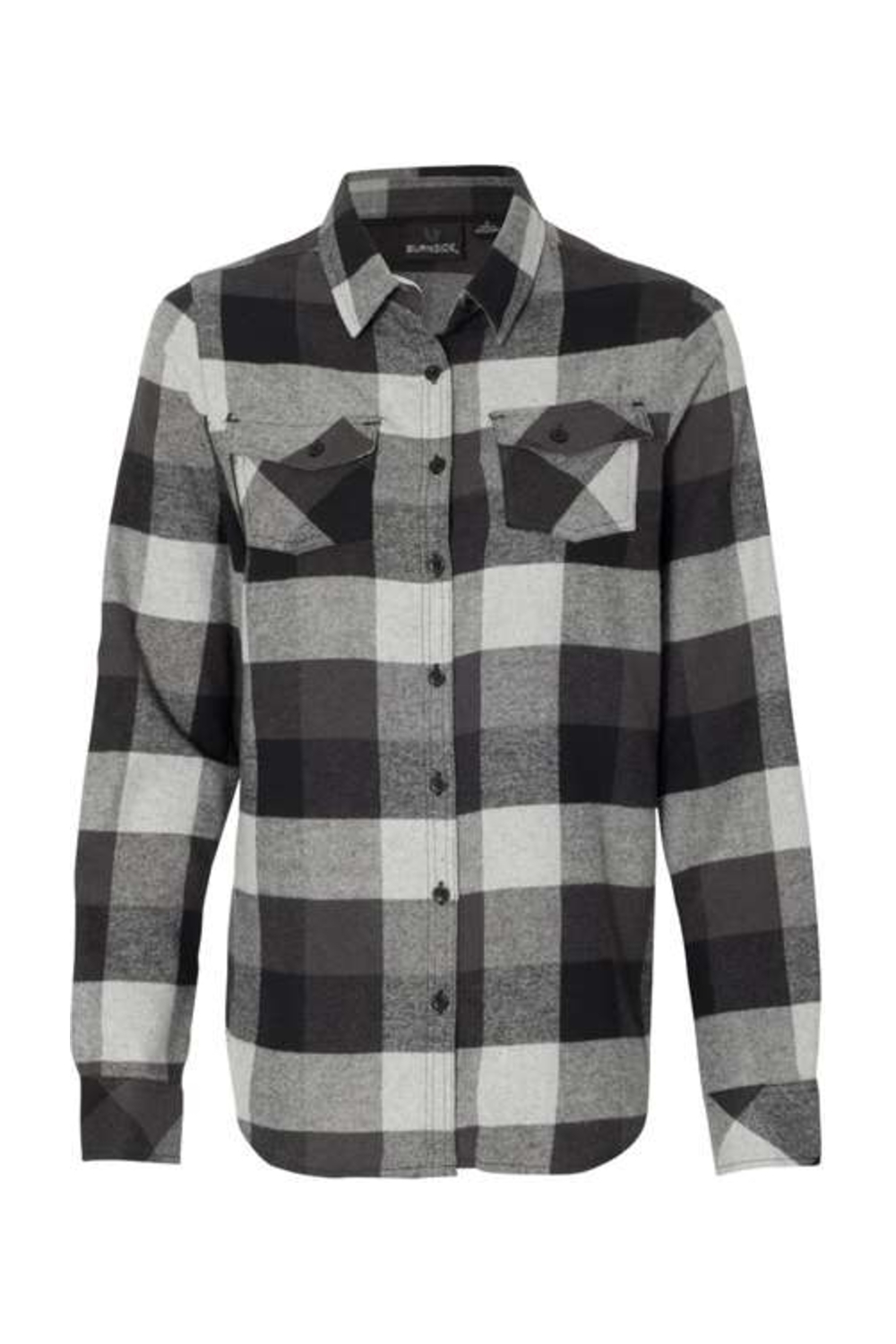 Drop Ship Burnside Women's Yarn-Dyed Long Sleeve Flannel Shirt