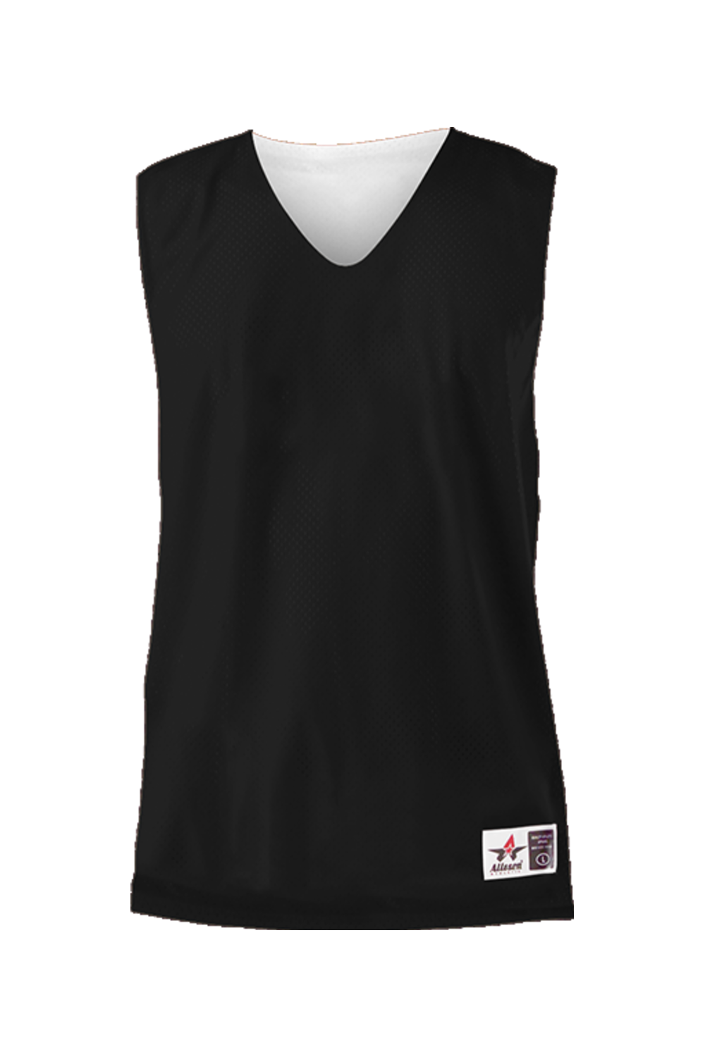 Alleson Athletic Mesh Reversible Practice Basketball Jersey in Black/ White