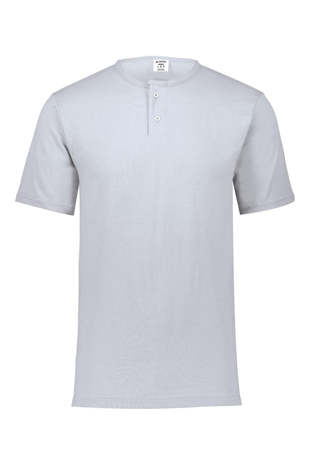 Augusta Sportswear Two-Button Baseball Jersey in Ash