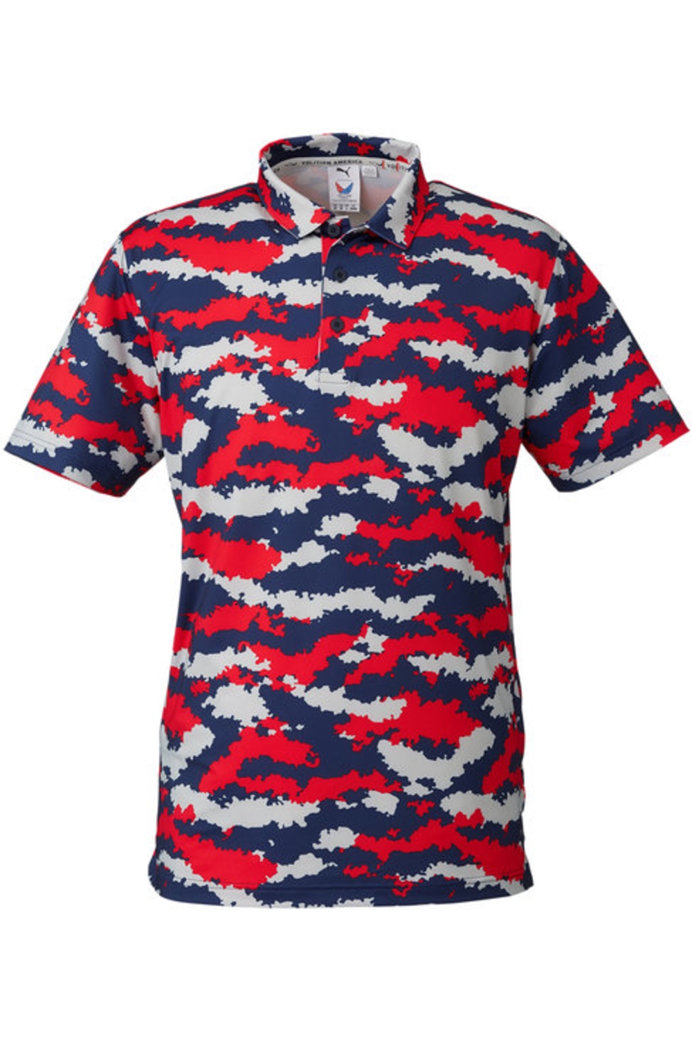 Puma Golf Men's Mattr Volition Flanked Polo in High Risk Red