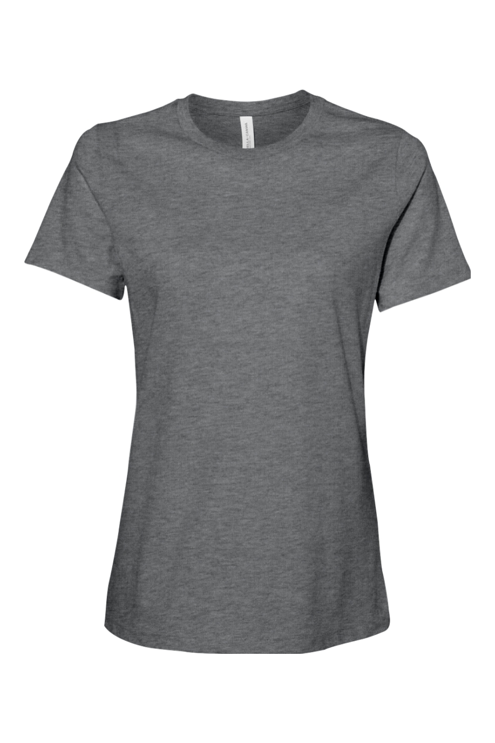 Bella + Canvas Women’s Relaxed Fit Heather CVC Tee in Deep Heather