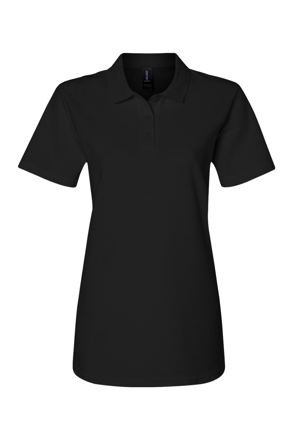 Gildan Softstyle Women's Pique Polo in Black