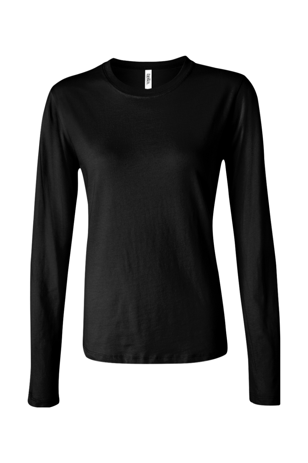 Bella + Canvas Women’s Jersey Long Sleeve Tee in Black