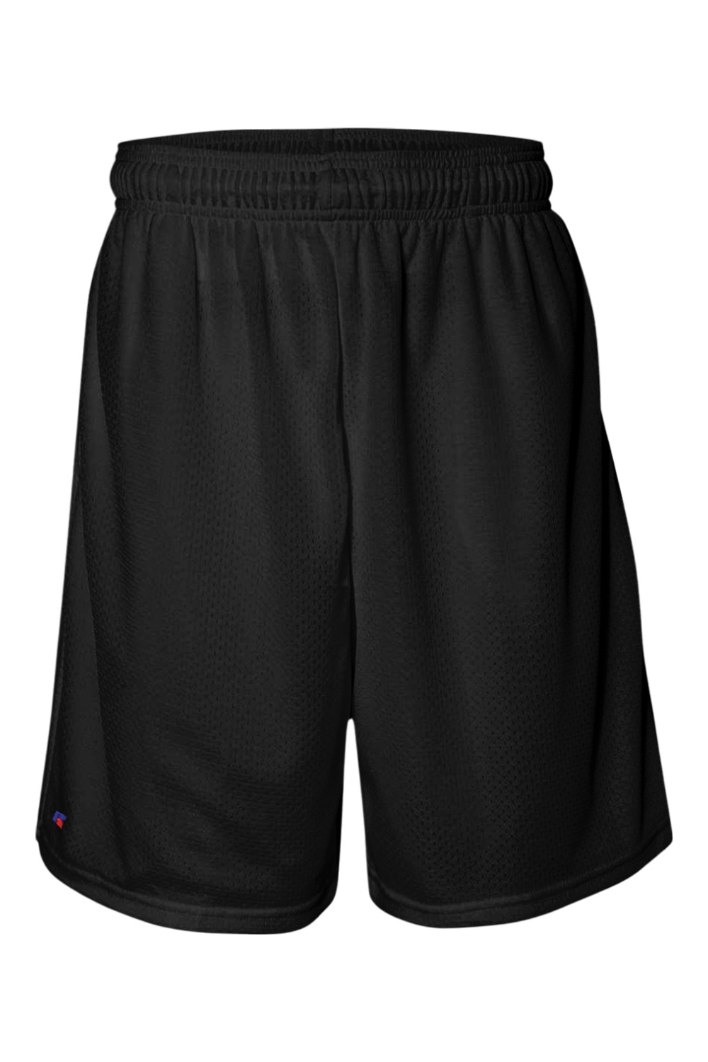 Russell Athletic 9" Dri-Power Tricot Mesh Shorts with Pockets in Black