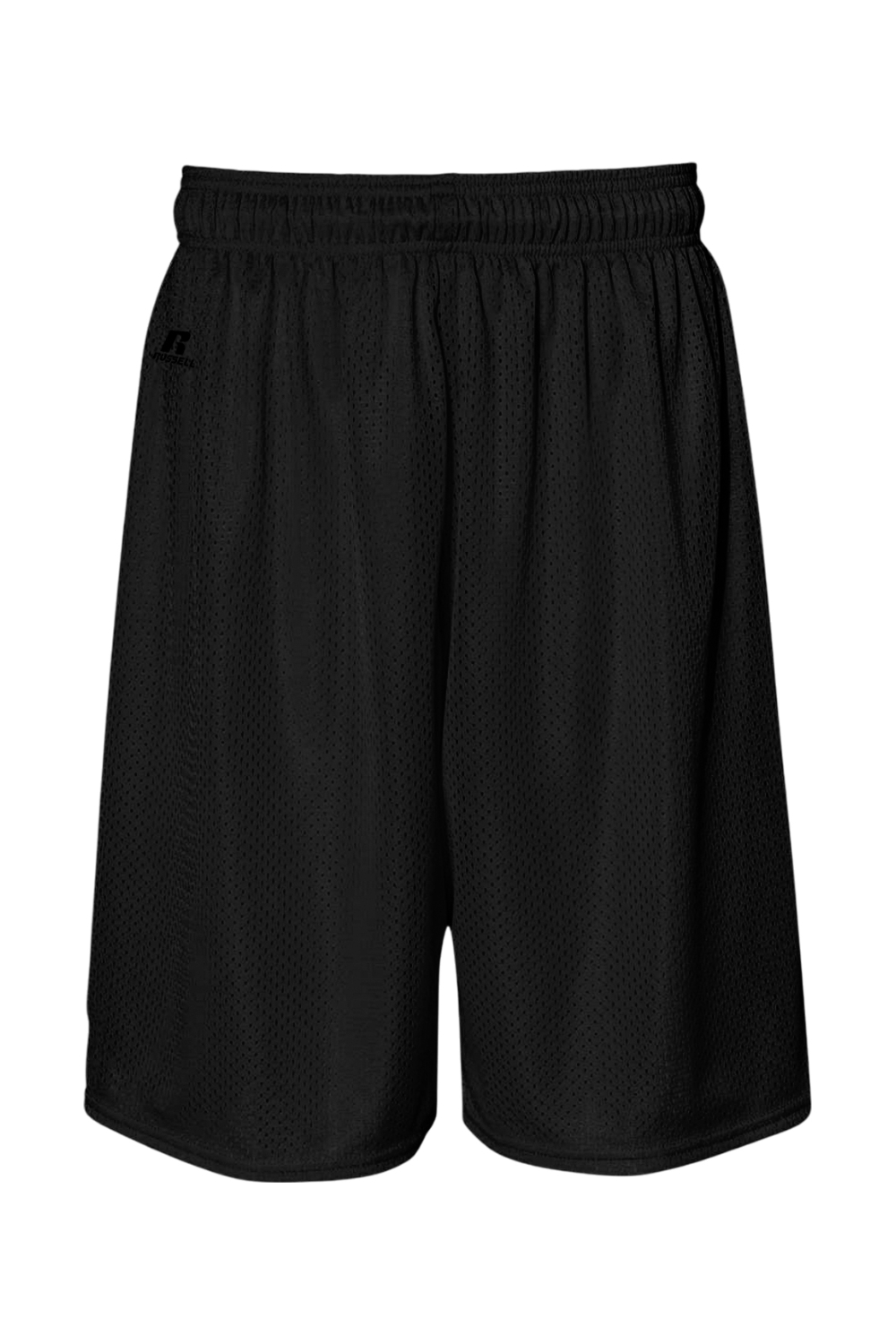 Russell Athletic 9" Dri-Power Tricot Mesh Shorts in Black