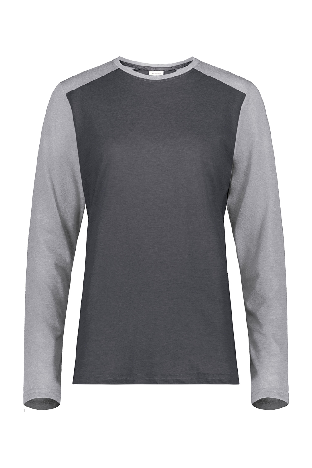 Augusta Sportswear Ladies Gameday Vintage Long Sleeve Tee in Carbon Heather/ Grey Heather