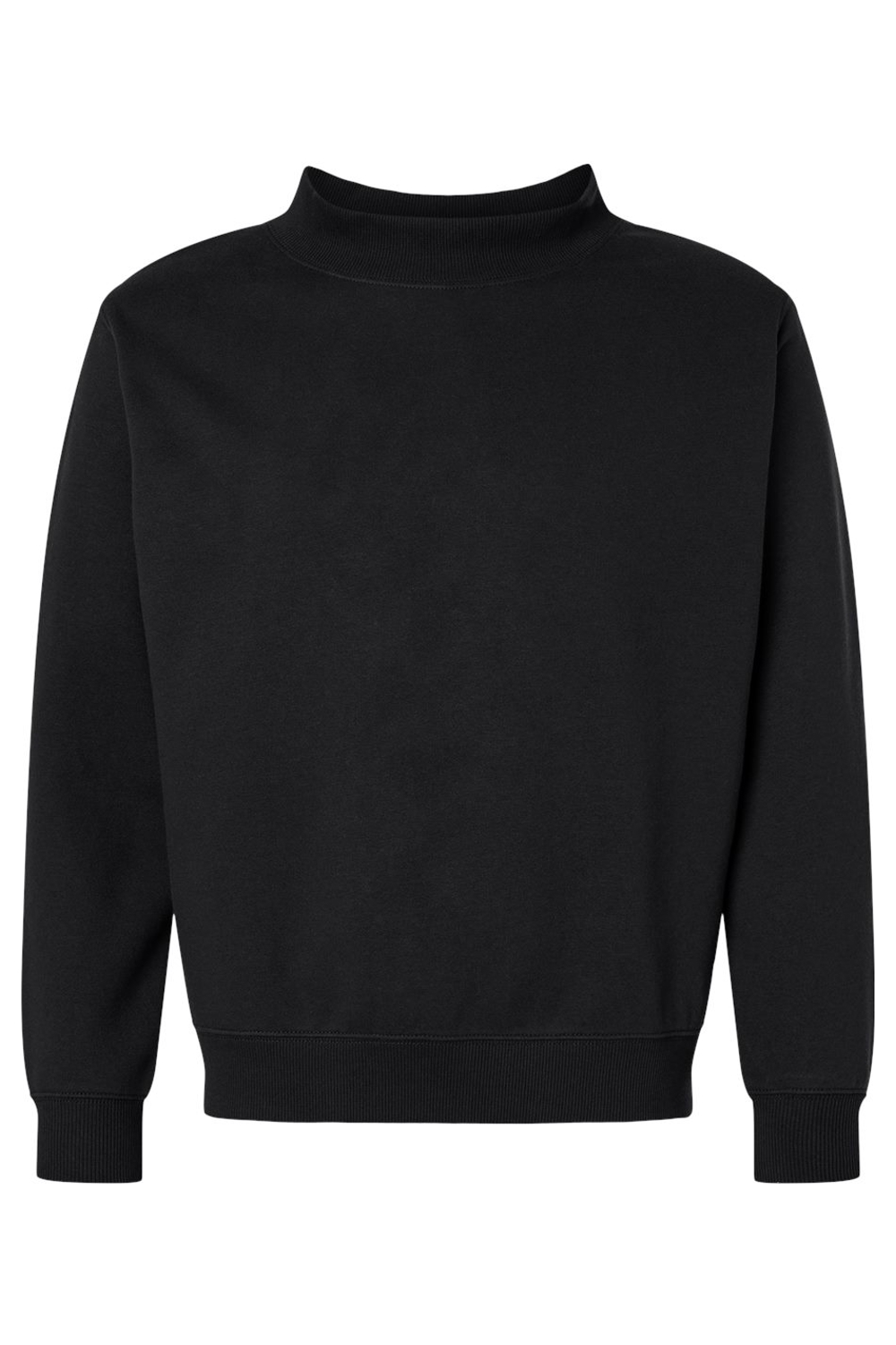 LAT Unisex Mock Neck Fleece Sweatshirt