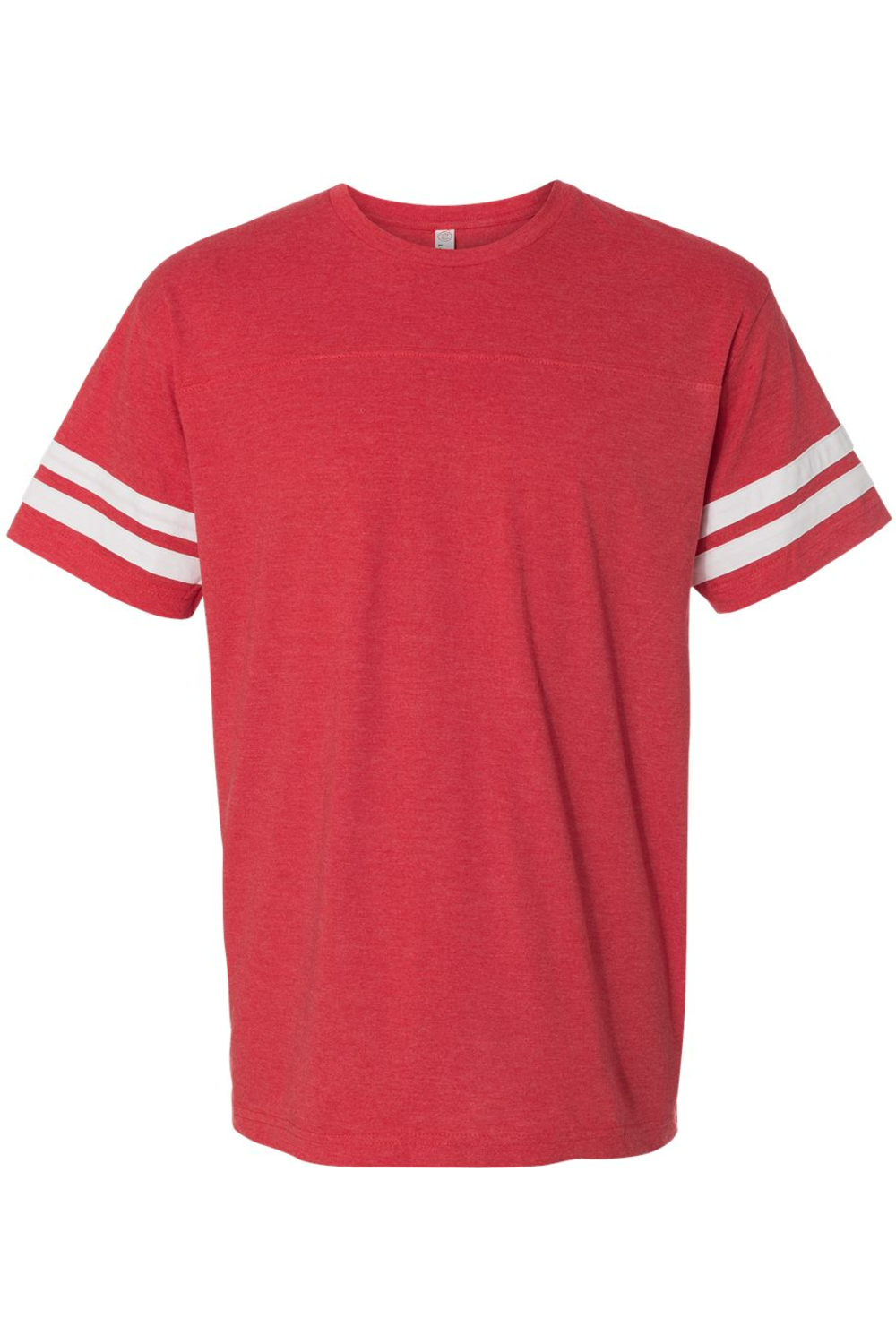LAT Football Fine Jersey Tee in Vintage Red/ White