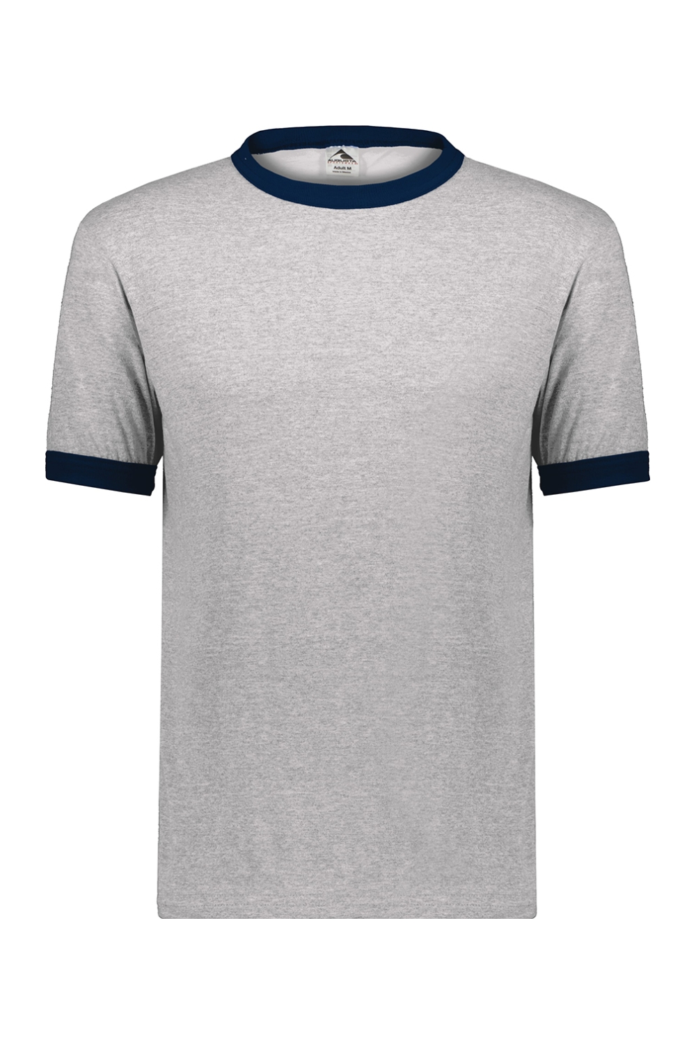 Augusta Sportswear Youth Ringer T-Shirt in Athletic Heather/ Navy