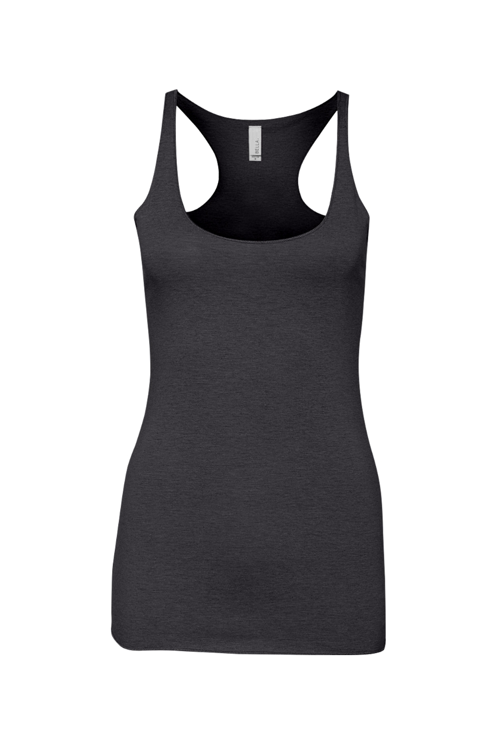 Bella + Canvas Women's Triblend Racerback Tank in Charcoal Black Triblend