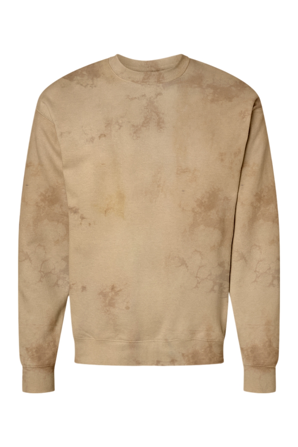 Dyenomite Crush Tie-Dyed Crewneck Sweatshirt in Coyote
