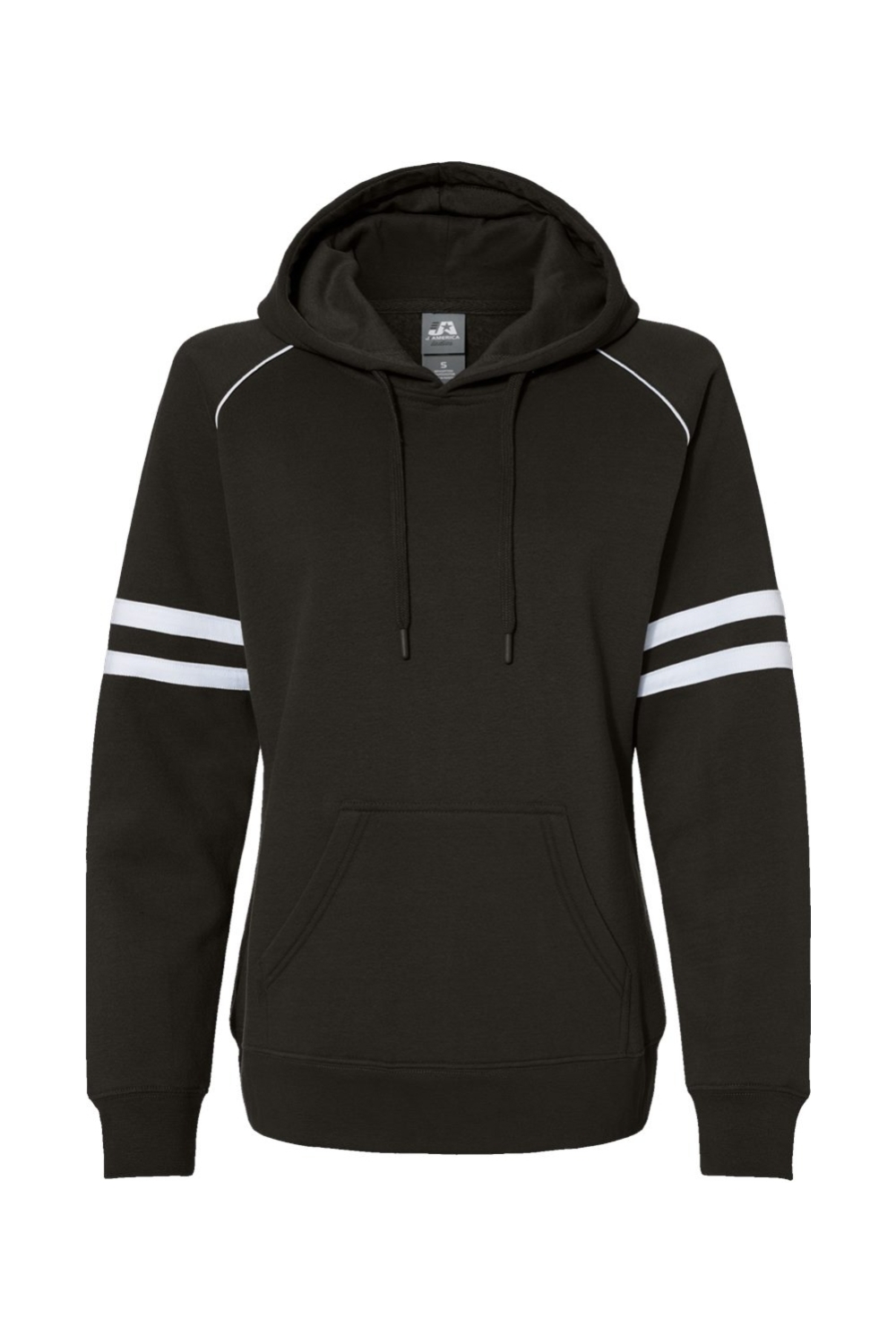 J. America Women's Varsity Fleece Piped Hooded Sweatshirt