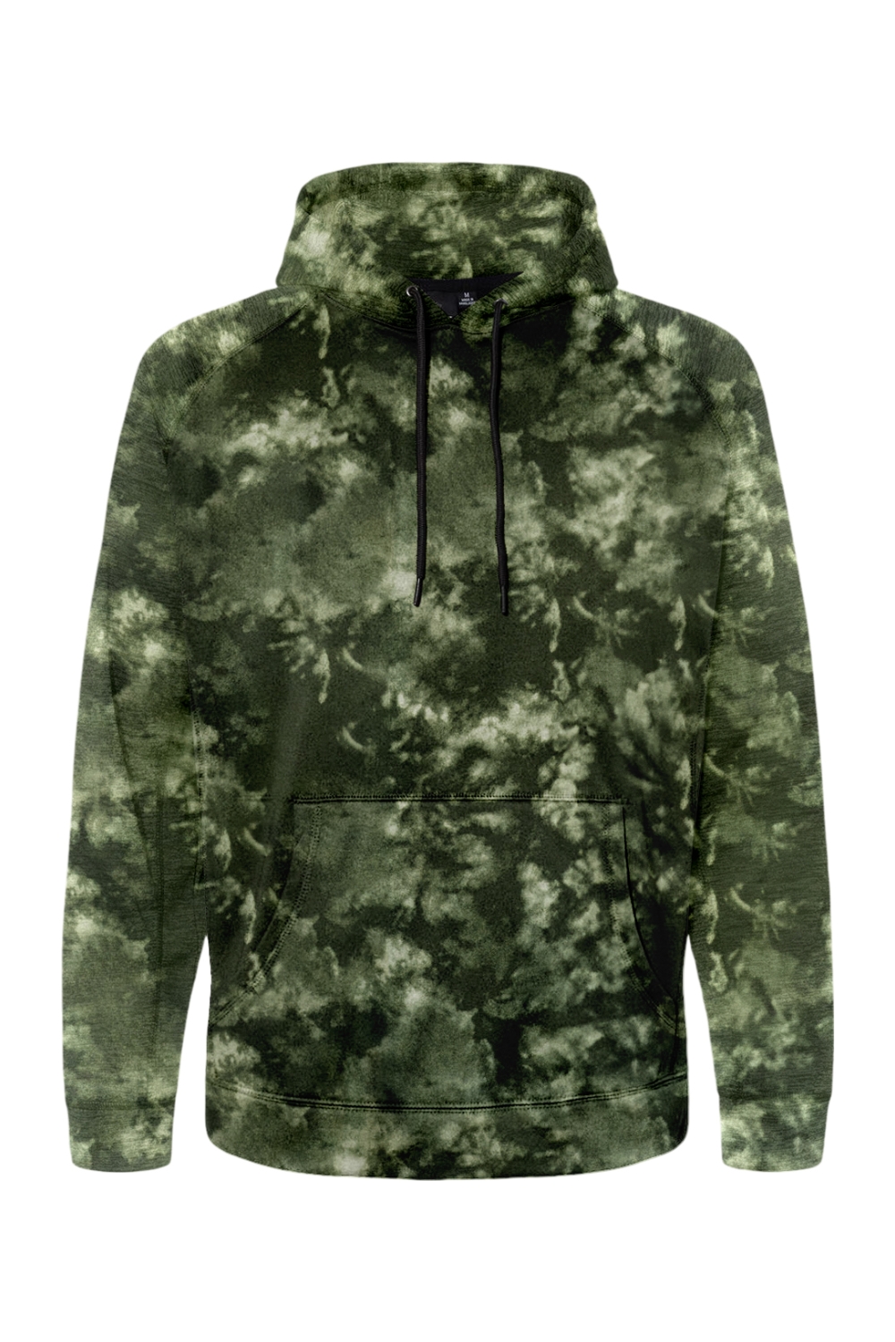 Burnside Performance Raglan Pullover Sweatshirt in Army Tie Dye