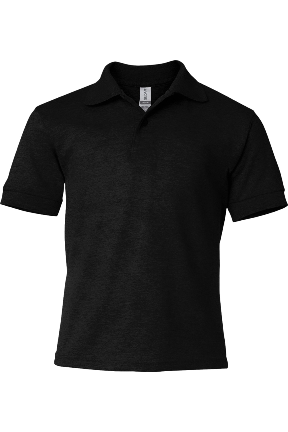 Gildan DryBlend Youth Jersey Polo in Black