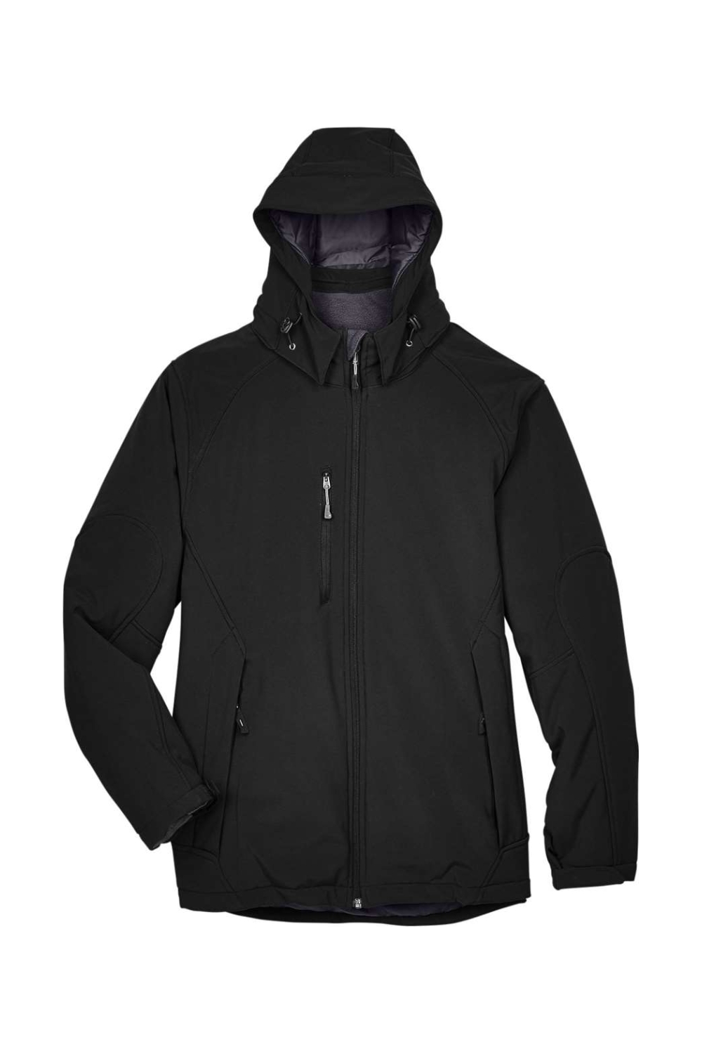 North End Men's Glacier Insulated Three-Layer Fleece Soft Shell Hood Jacket with Detachable Hood