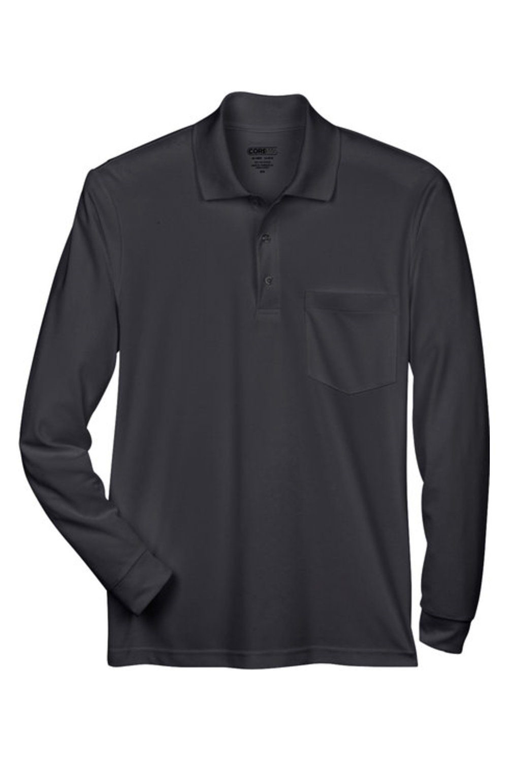CORE365 Adult Pinnacle Performance Long-Sleeve Piqué Polo with Pocket