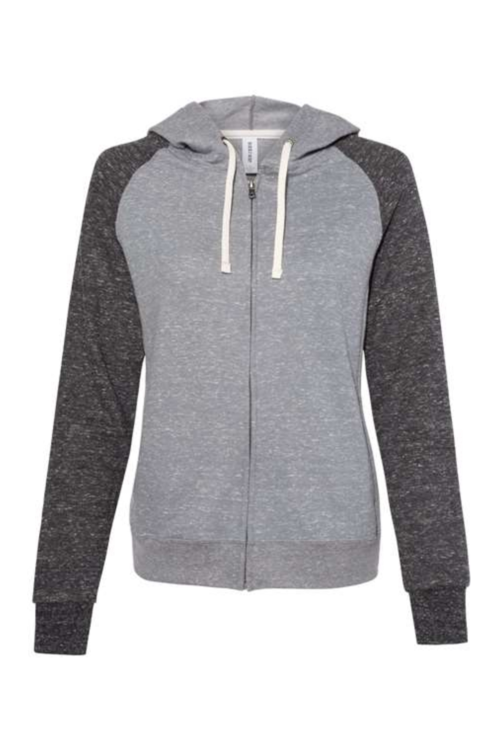 Jerzees Women's Snow Heather French Terry Full-Zip Hooded Sweatshirt