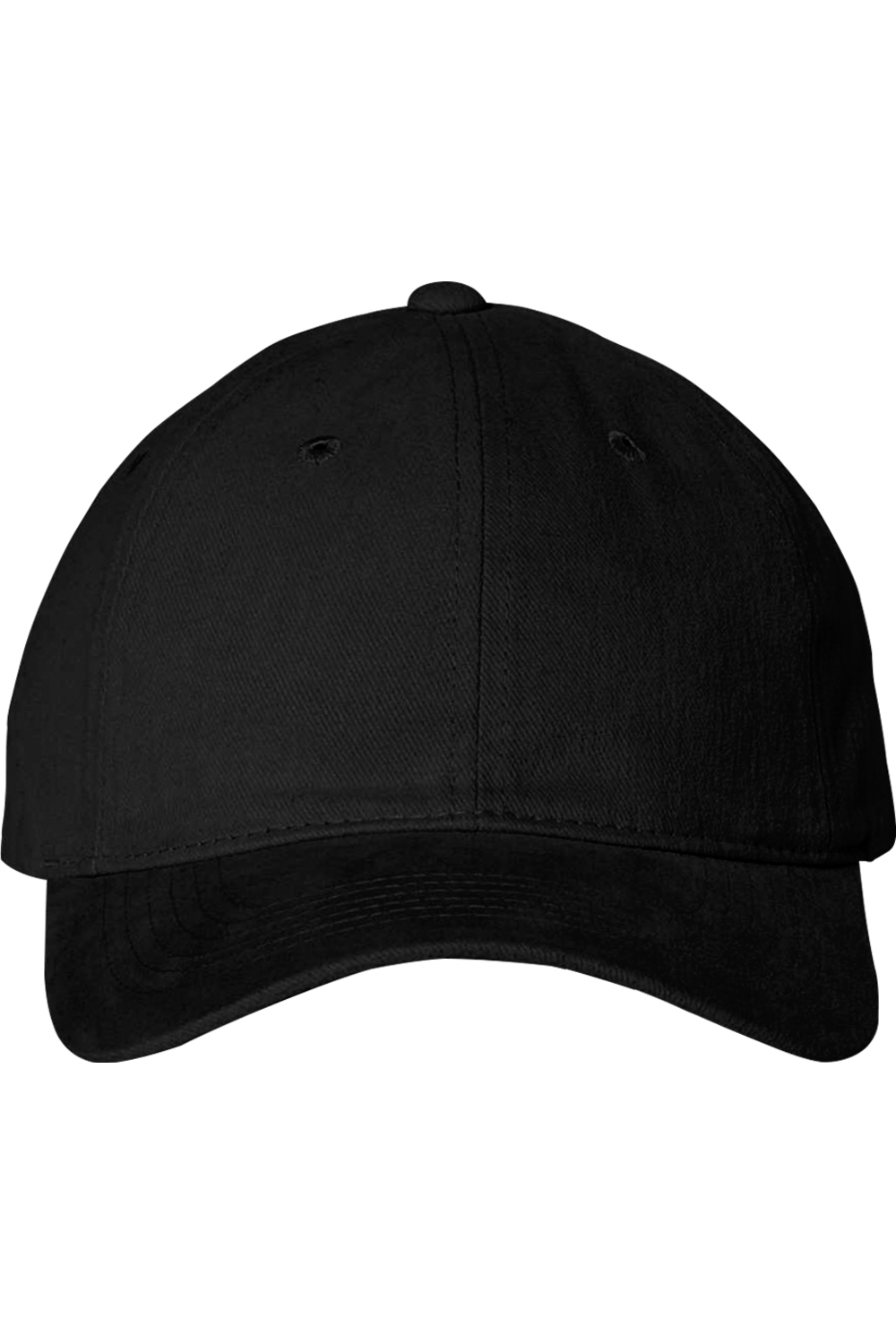 Valucap Heavy Brushed Twill Unstructured Cap in Black