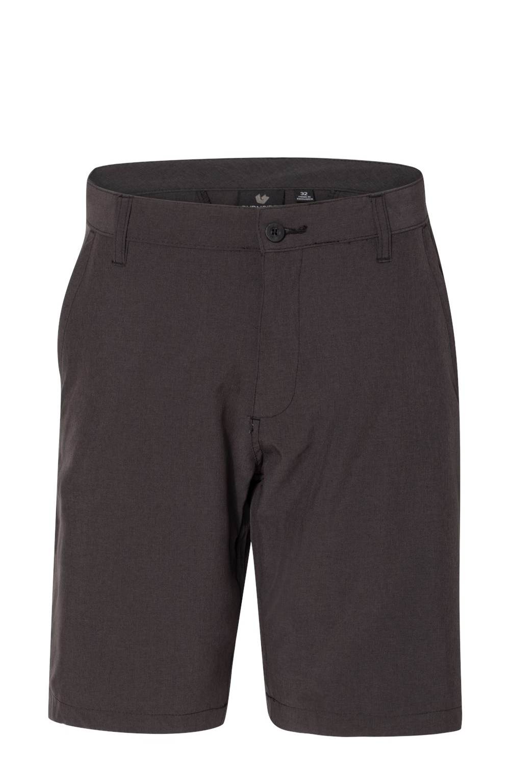 Burnside Hybrid Stretch Shorts in Black Heather