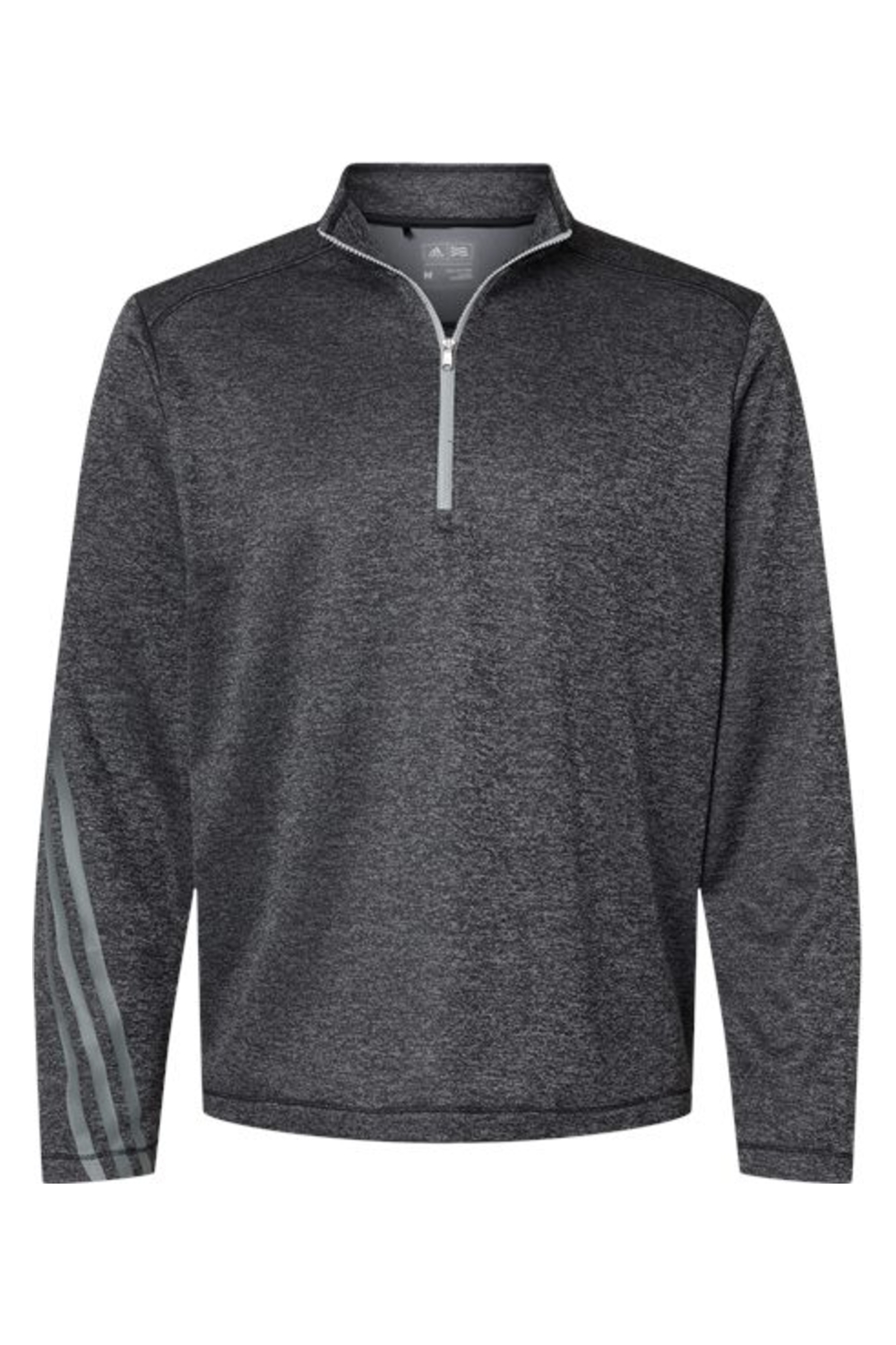 Adidas Brushed Terry Heathered Quarter-Zip Pullover