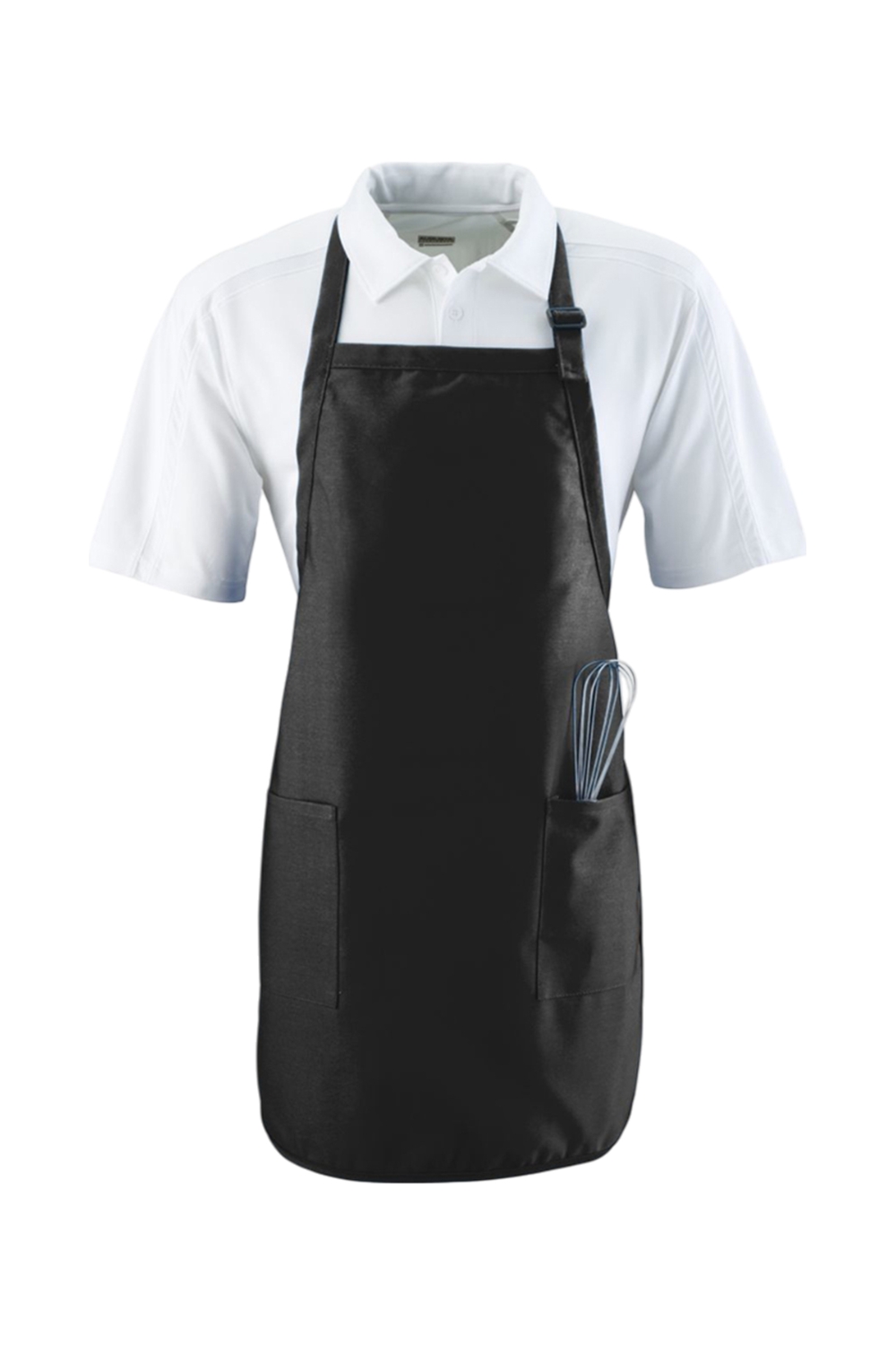 Augusta Sportswear Full Length Apron with Pockets in Black