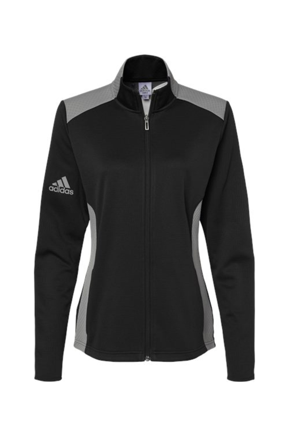 Adidas Women's Textured Mixed Media Full-Zip Jacket