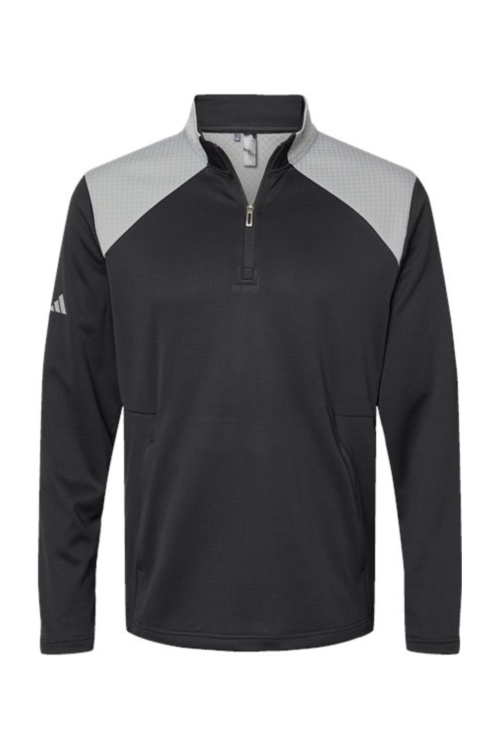 Adidas Mixed Media Quarter-Zip Pullover