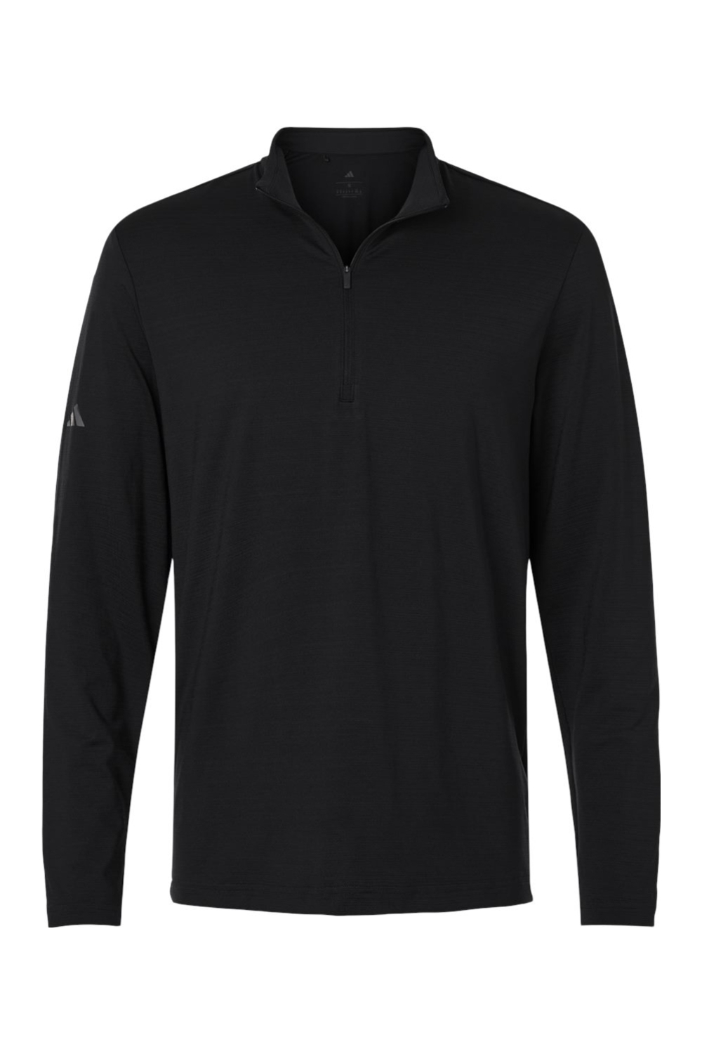 Adidas Men's Textured Stripe Quarter-Zip Pullover