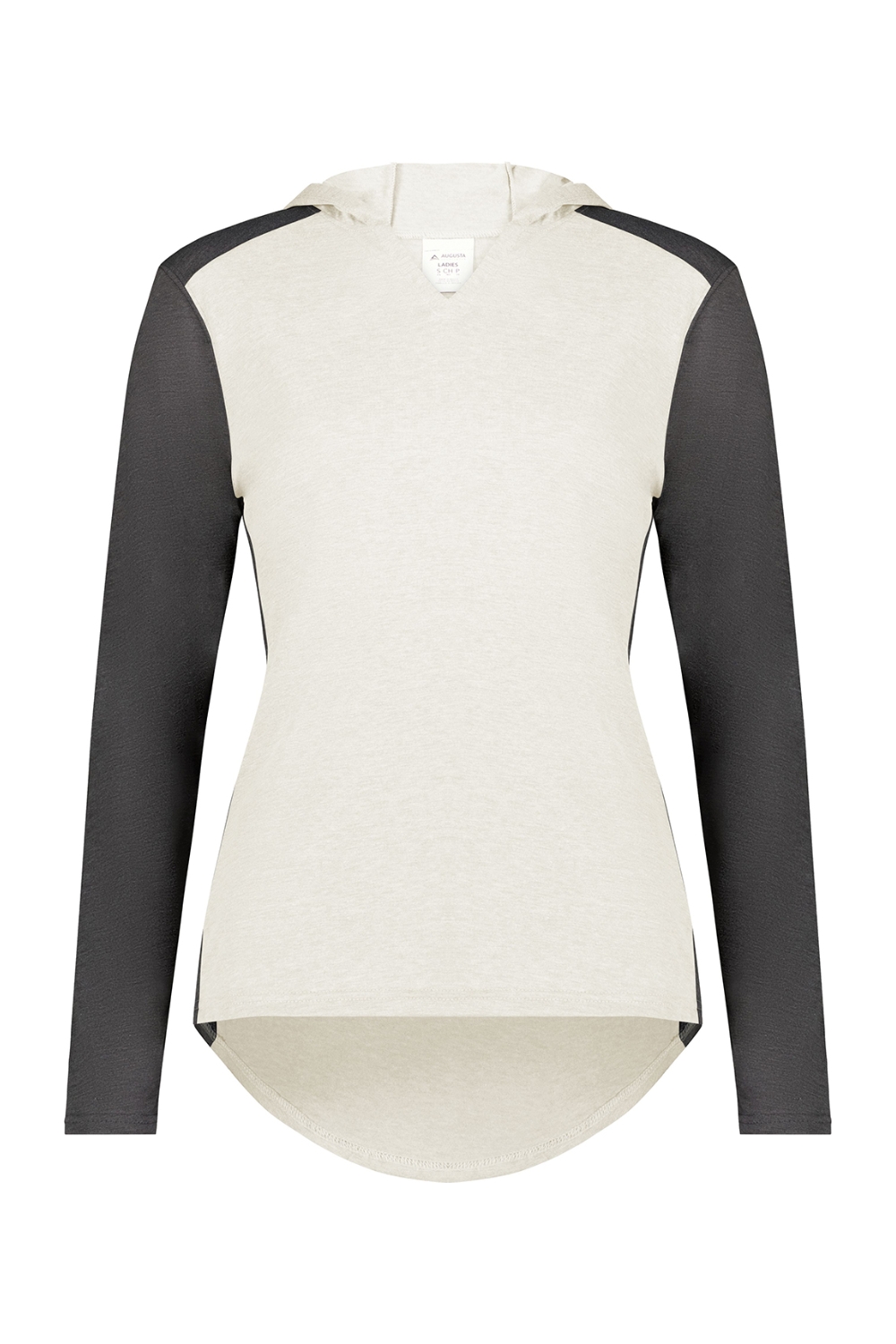 Augusta Sportswear Ladies Gameday Vintage Hoodie in Birch/ Carbon Heather