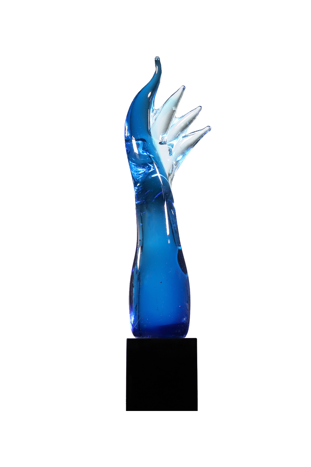 17" Blue Aspire Art Glass in Blue