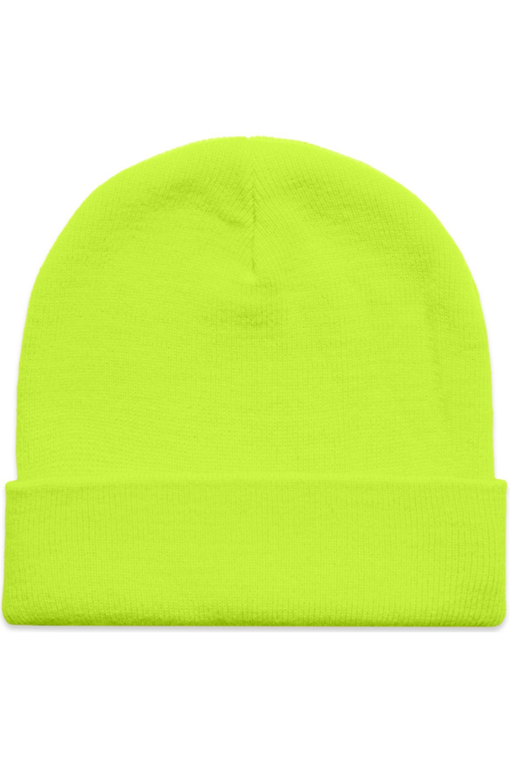 AS Colour Cuff Safety Beanie in Safety Yellow