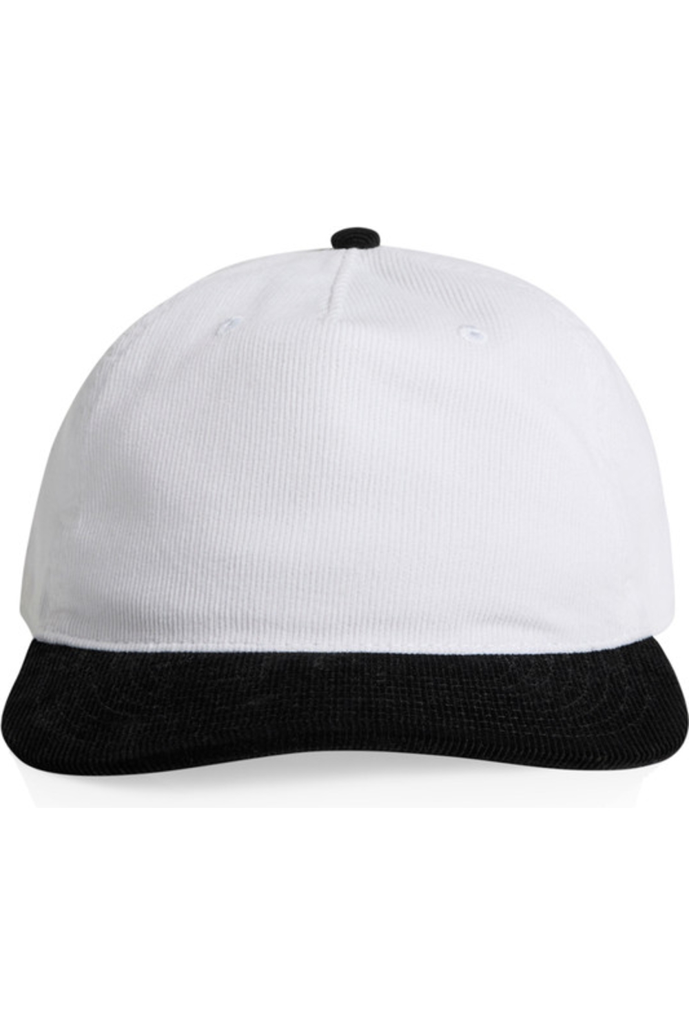 AS Colour Class Cord Two-Tone Cap in White/ Black