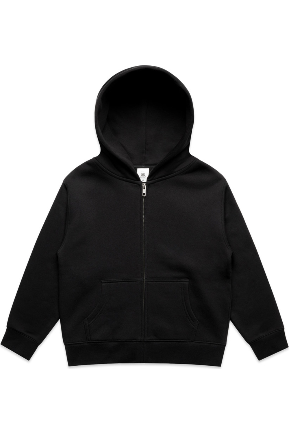 AS Colour Kids Relax Zip Hood in Black