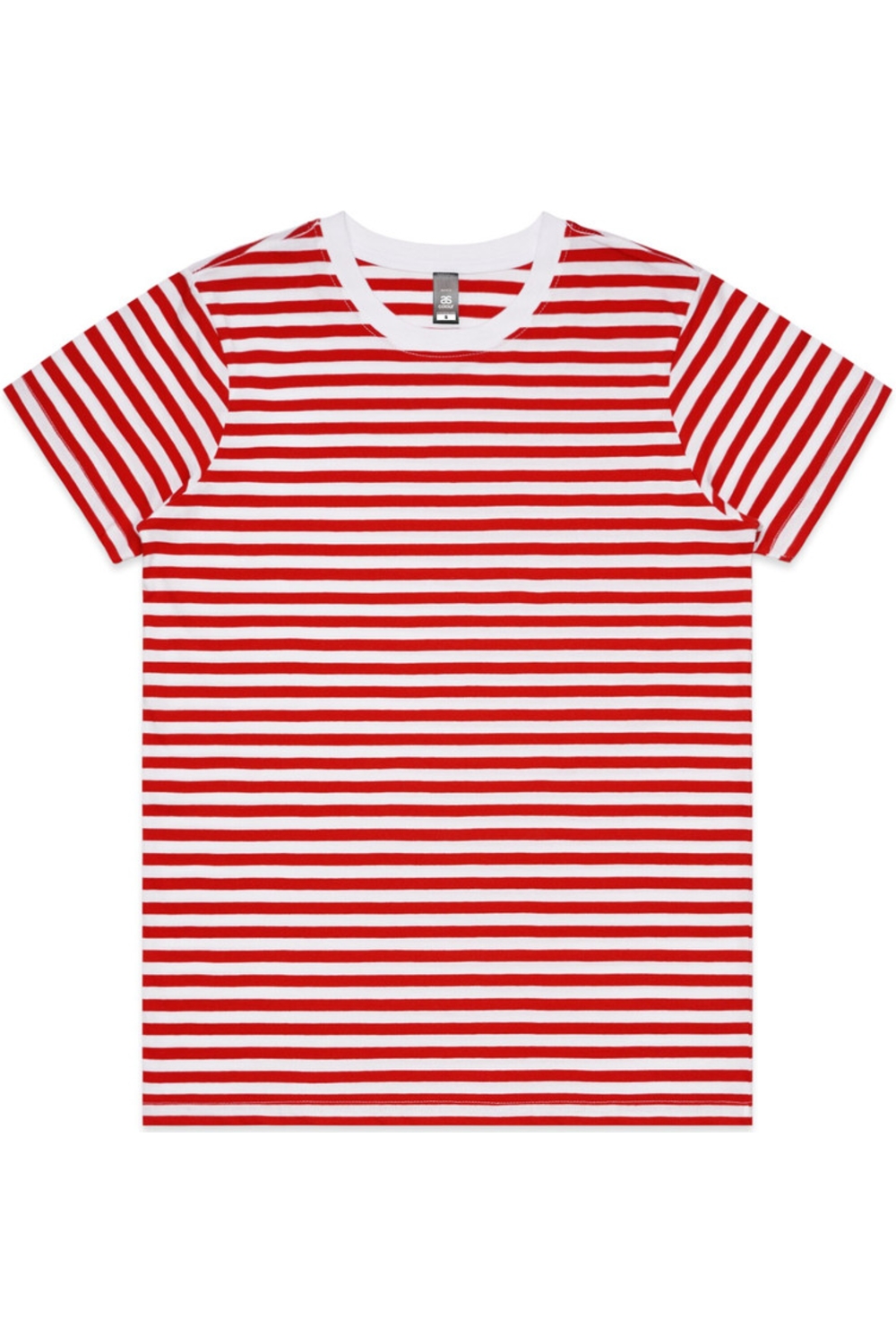 AS Colour Wo's Maple Stripe Tee in White/ Red