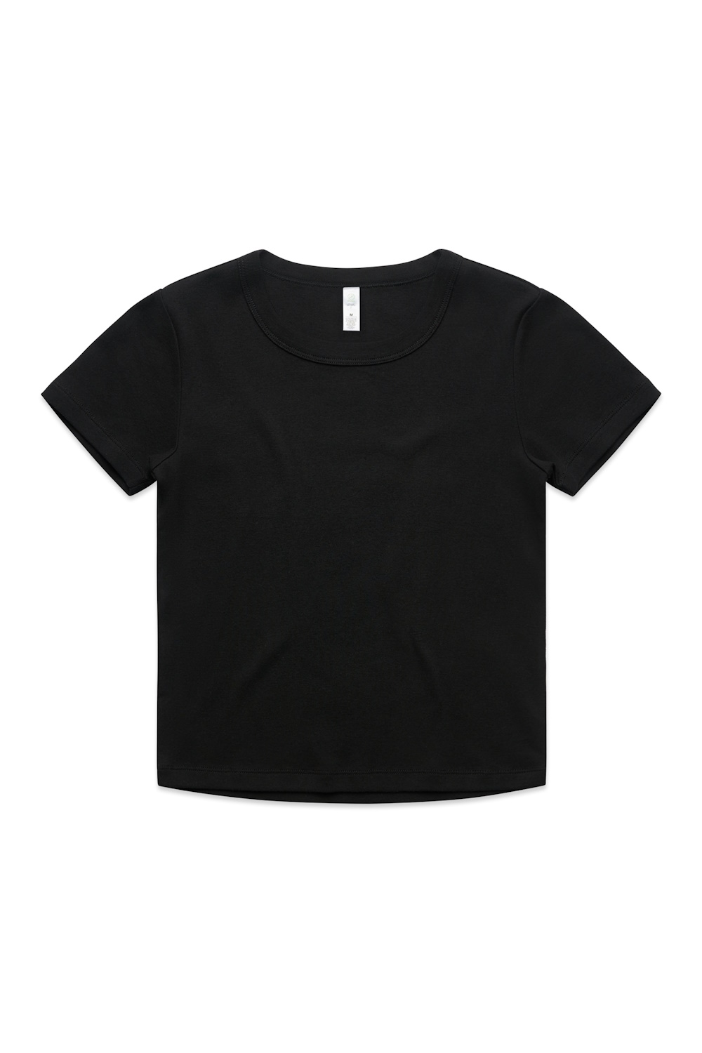 AS Colour Organic Rib Baby Tee in Black