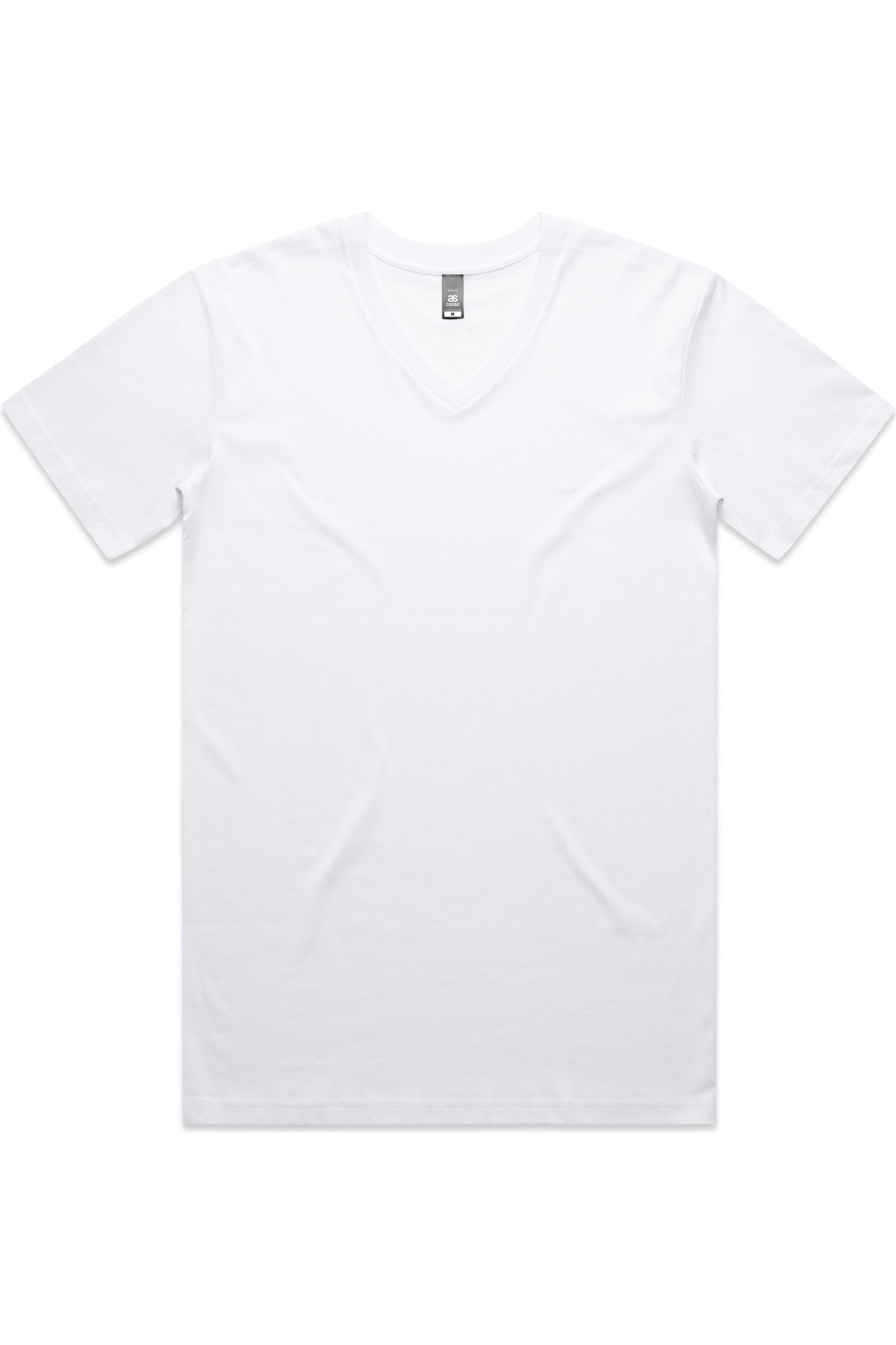 AS Colour Staple V Neck Tee in White