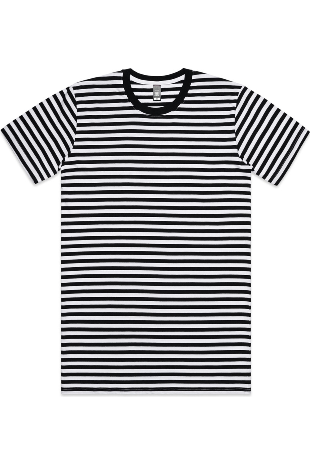 AS Colour Staple Stripe Tee in Black White