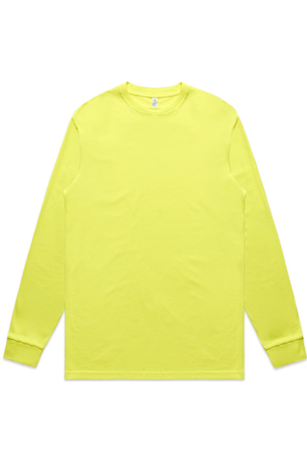 AS Colour Block Safety Long Sleeve Tee in Safety Yellow