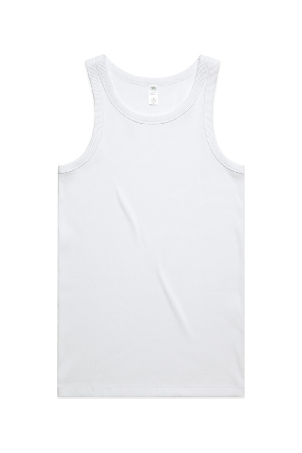 AS Colour Organic Rib Singlet in White