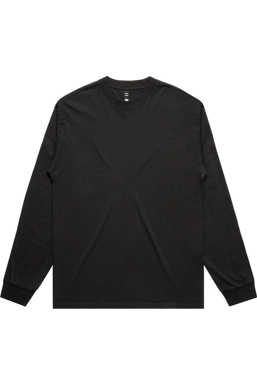AS Colour Heavy Faded Long Sleeve Tee in Faded Black