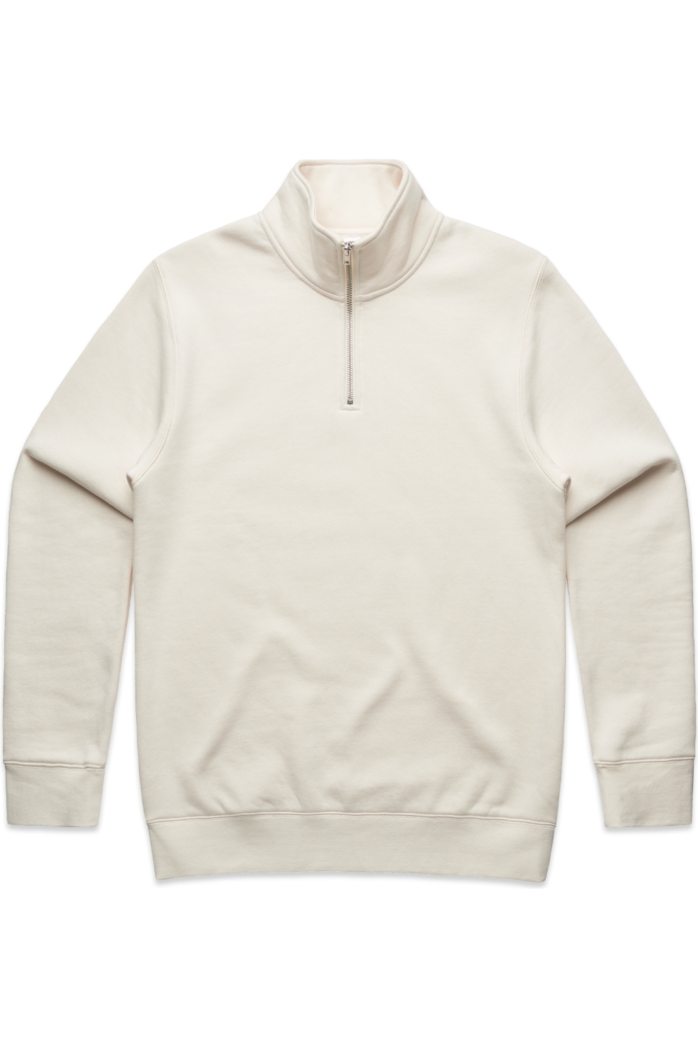 AS Colour Stencil Half Zip Crew in Ecru