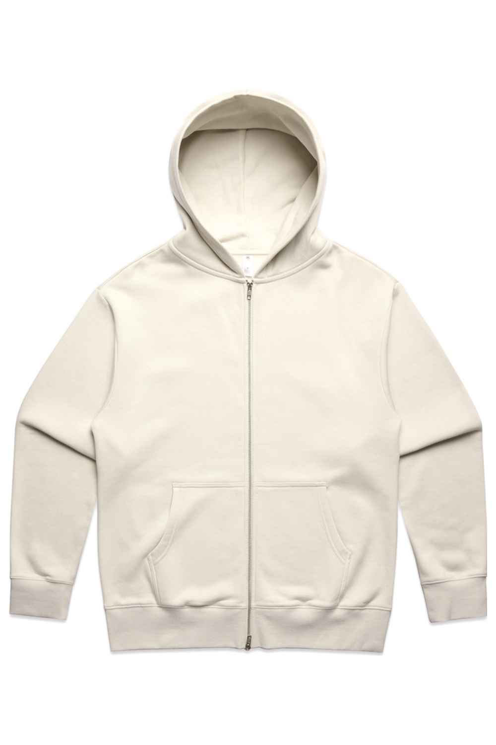 AS Colour Heavy Zip Hood in Ecru