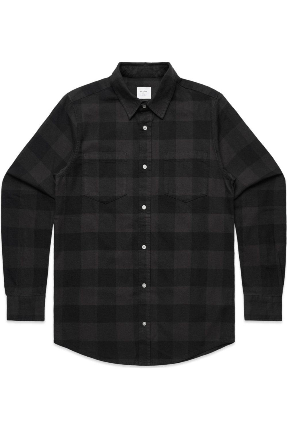 AS Colour Check Shirt in Coal/ Black
