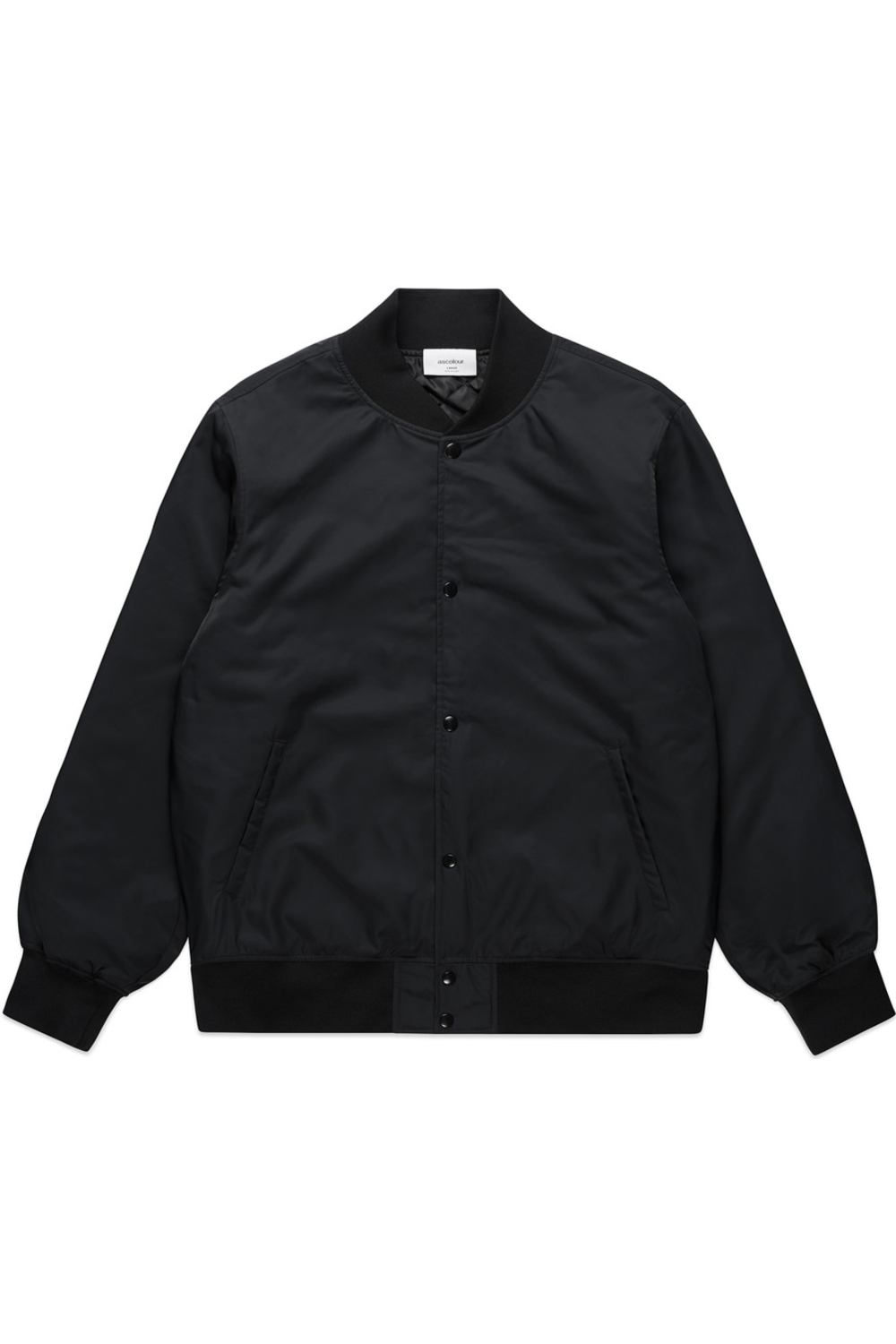 AS Colour College Bomber Jacket in Black