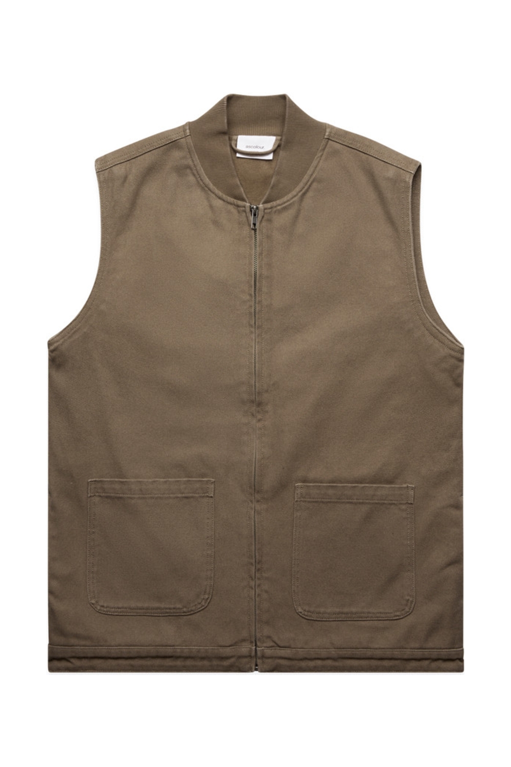 AS Colour Canvas Heavy Vest in Walnut