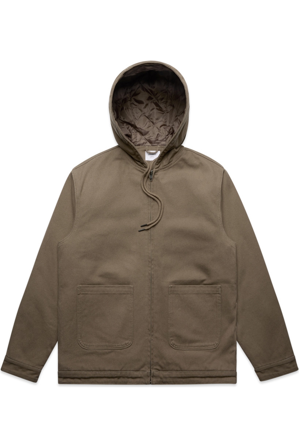 AS Colour Canvas Hooded Jacket in Walnut