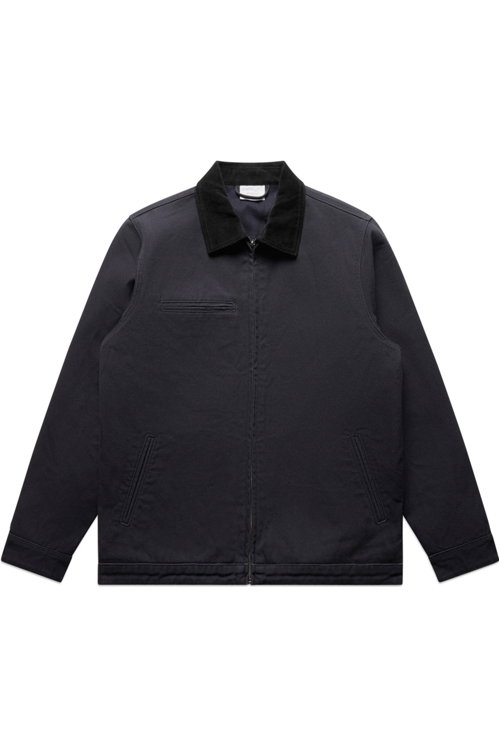 AS Colour Canvas Cord Collar Jacket in Ink Blue