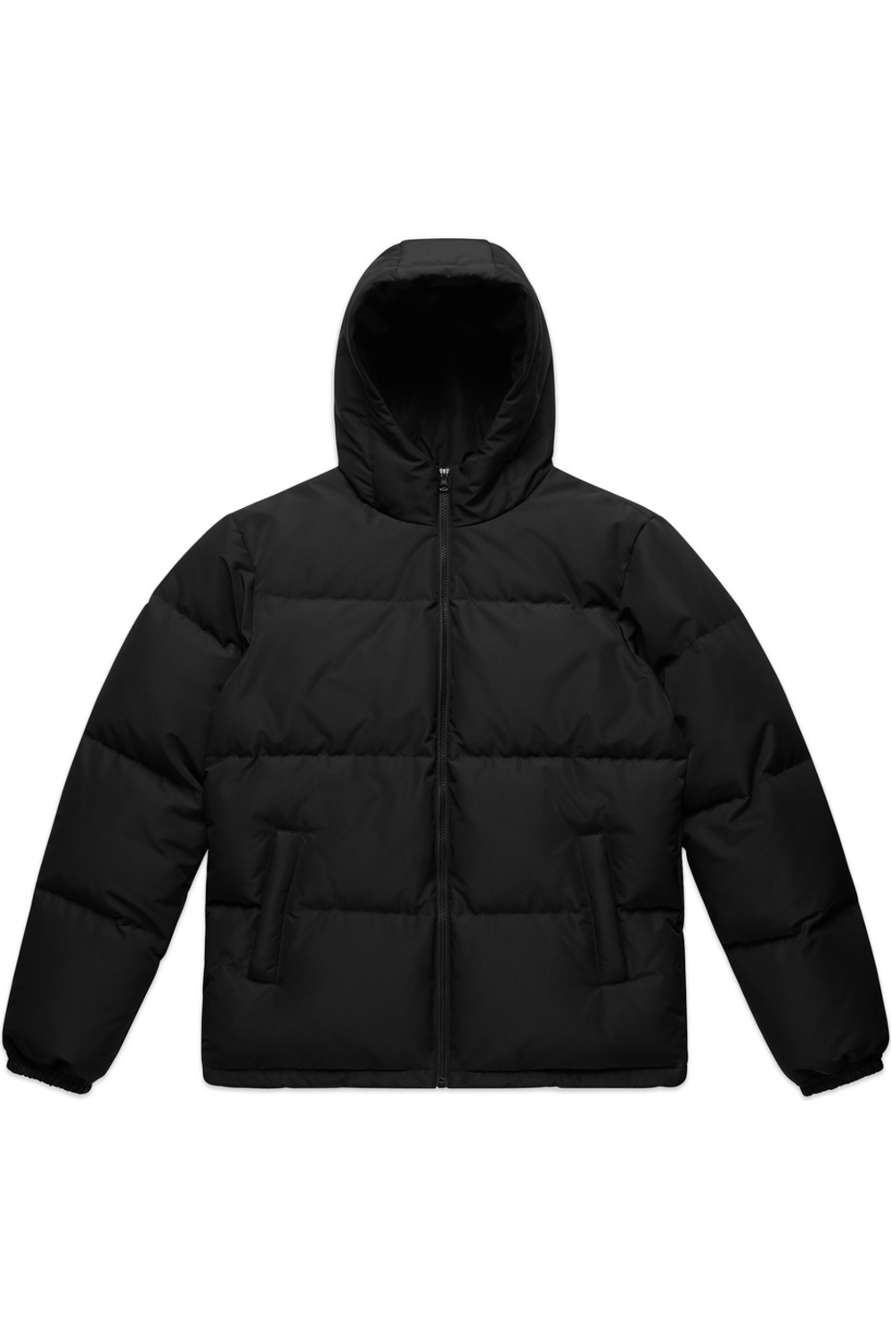 AS Colour Hooded Puffer Jacket in Black
