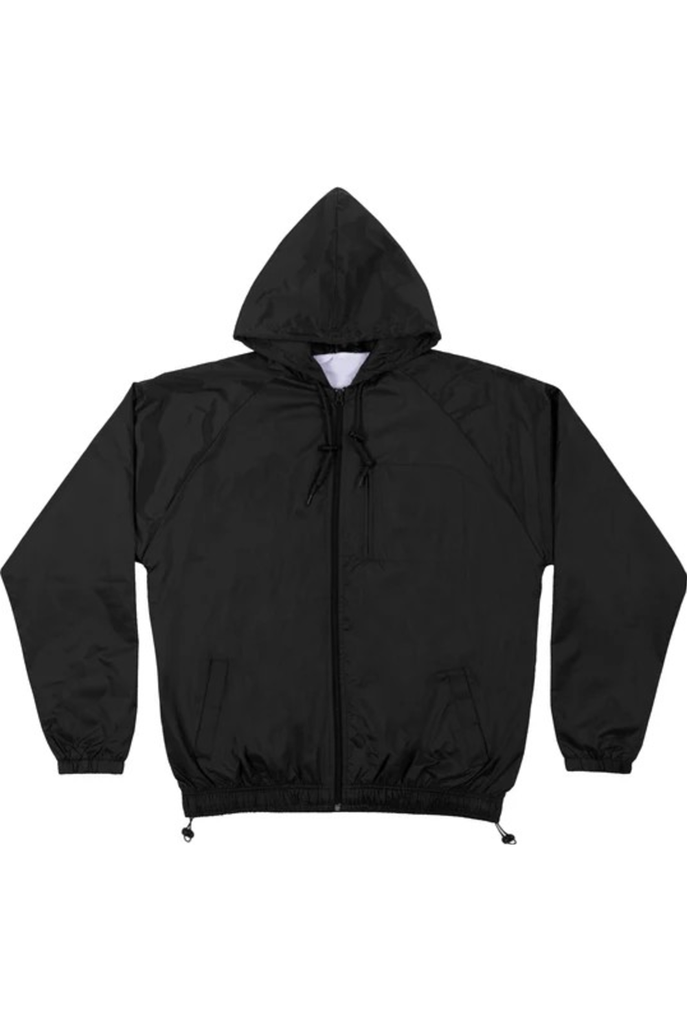 Burnside Mentor Hooded Coach's Jacket in Black